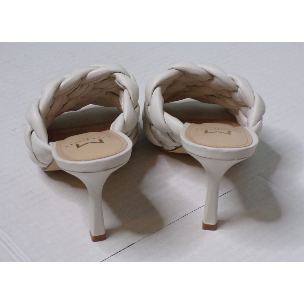 🆕 MARC FISHER Dakina Woven Slides Sandals Shoes Ivory 7 - Picture 9 of 14